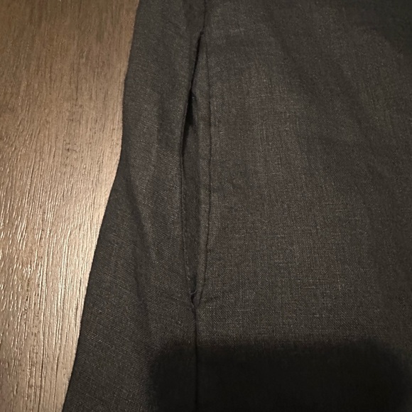 Quince 100% European Linen Strapless Maxi Dress XS in Black - Picture 9 of 9